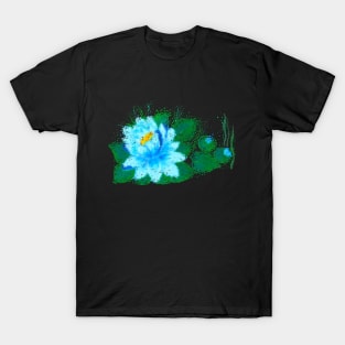 Light Blue Waterlily T-Shirt